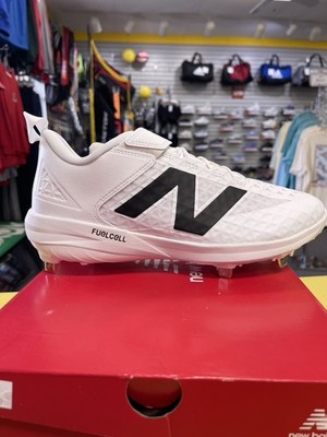 Men s New Balance FuelCell 4040 V8 White Metal Baseball Cleat Size 11.5