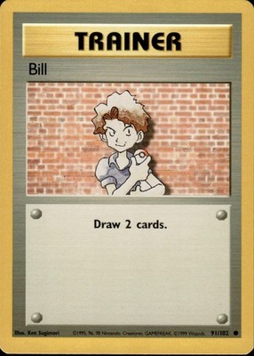 BILL - 91/102 - Base Set - Pokemon Card - BC