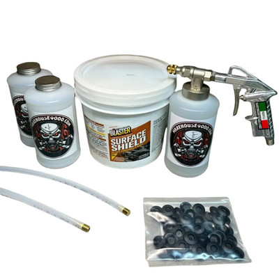 Gallon PB Blaster with Pro Undercoating Gun, 2 Wands, 3 White Bottles, and 50 RP