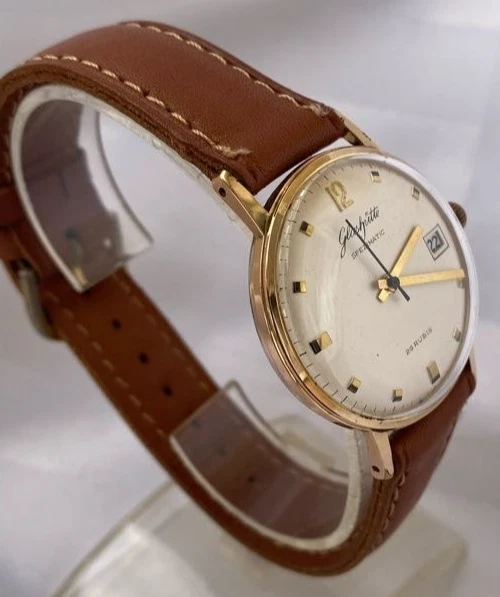 Reloj Alemán Vintage GLASHUTTE SPEZIMATIC Automático 26 Rubis RARO Funciona Foto 2 de 4