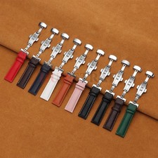 Calfskin Litchi Leather Watchband 16/19/21/24...