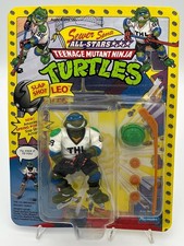 1991 Playmates TMNT Sewer Sports All-Stars    Slap Shot Leo  sealed carded figure
