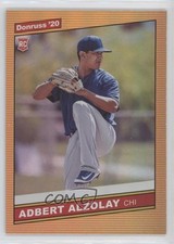 2020 Panini Donruss Retro 1986 Holo Orange Adbert Alzolay (Base) #258 0in6