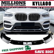 Front Spoiler Splitter Lip For Bmw X3 G01 2018-2021 2019 2020 Gloss Black Front Spoiler Splitter Lip For Bmw X3 G01 2018-2021 2019 2020 Gloss Black