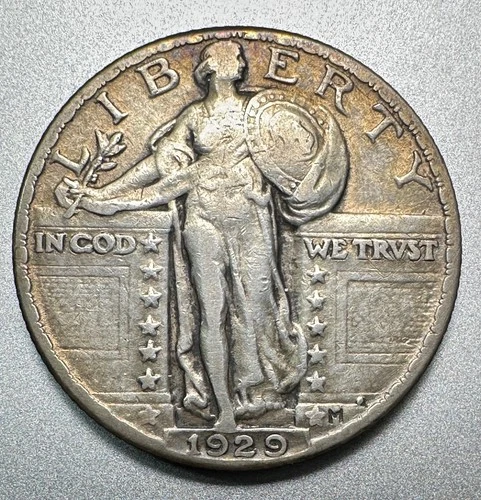 1929  STANDING LIBERTY QUARTER  NICE DETAIL  #1821