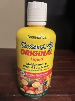 Natures Plus Source of Life Liquid Tropical Fruit 30oz Multivitami Nature's Plus