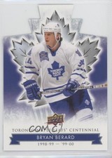 2017 Upper Deck Toronto Maple Leafs Centennial Blue Die-Cut Bryan Berard #16 8hk