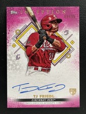 2022 Topps Inception Emerging Stars Pink T.J. Friedl 89/99 Auto RC Rookie