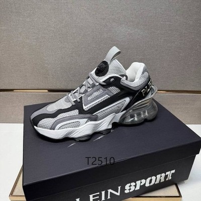 PHILIP PLEIN SPORT GREY SNEAKERS SHOES DISCO PARTY SHOE NEW