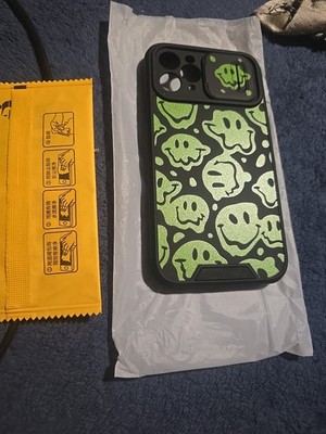 NEW Mosnova Distorted Green Smiles Face For Iphone 11 Pro With Camera Slide