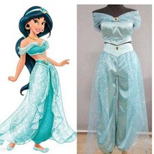 Aladdin Prinzessin Jasmin Cosplay Kostüm Set Damen Karneval Kostüm Outfits 2026
