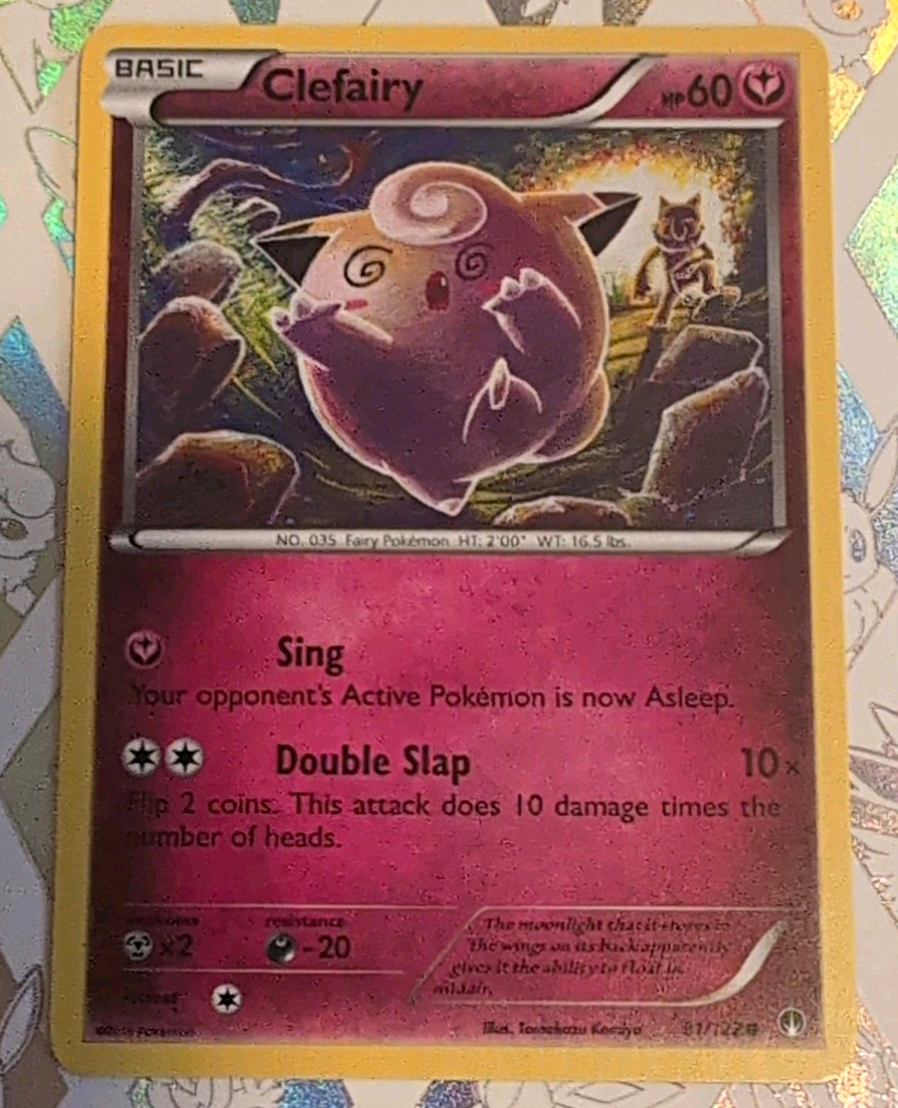 Pokemon TCG Clefairy 81/122 XY BREAKpoint Normal