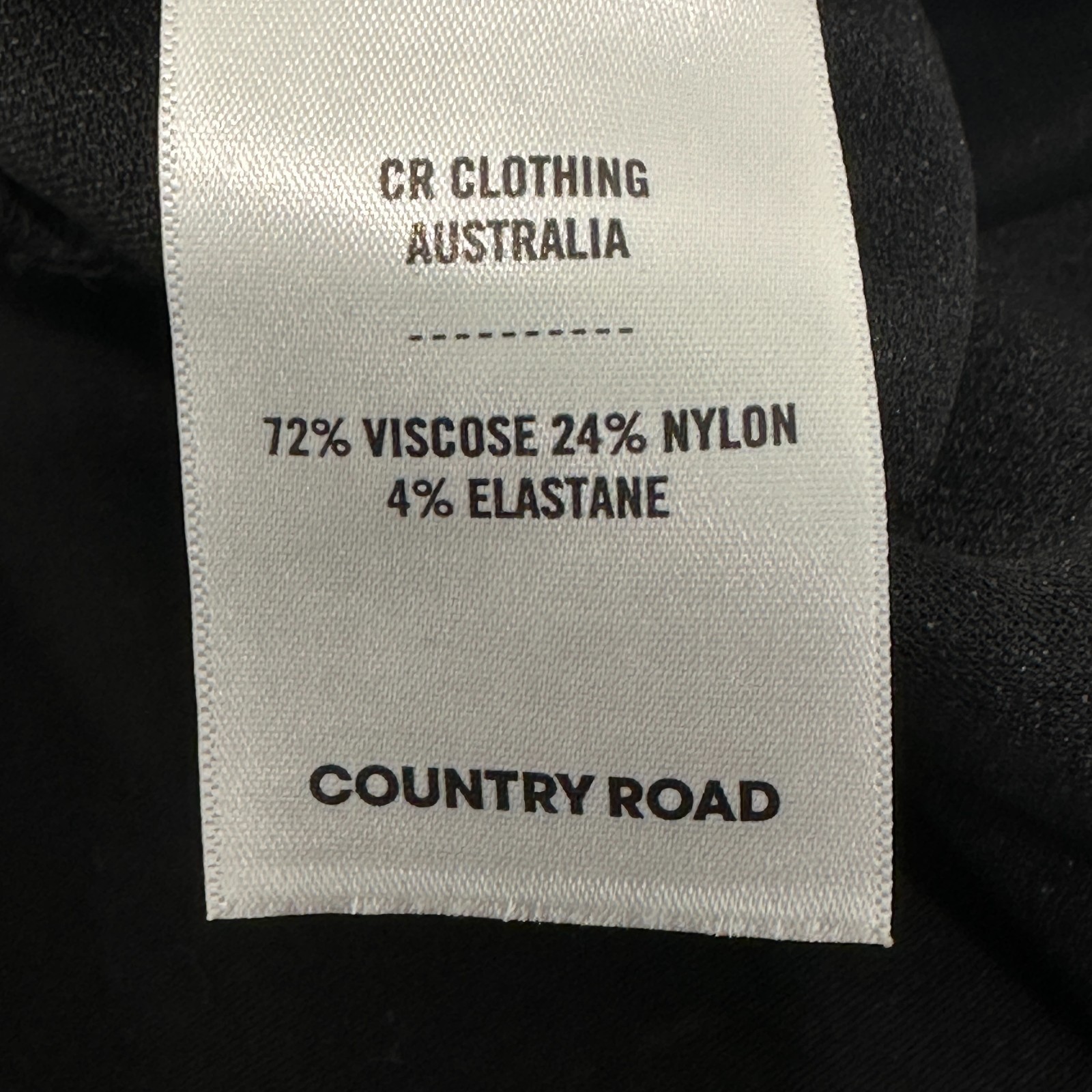 Country Road Top Women XXS (AU 6) Black Cap Sleeve Viscose Blend Stretch image 5