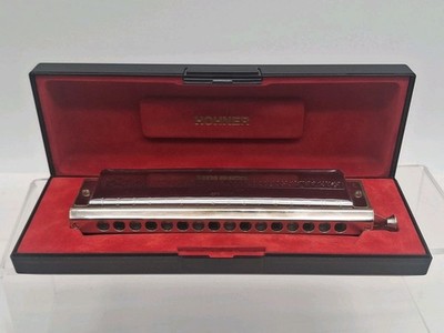 Vintage Unused Hohner 280C 64 Chromonica 4 Chromatic Octaves w/ Case EXCELLENT!!