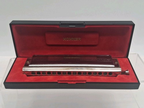 Vintage Unused Hohner 280C 64 Chromonica 4 Chromatic Octaves w/ Case EXCELLENT!!