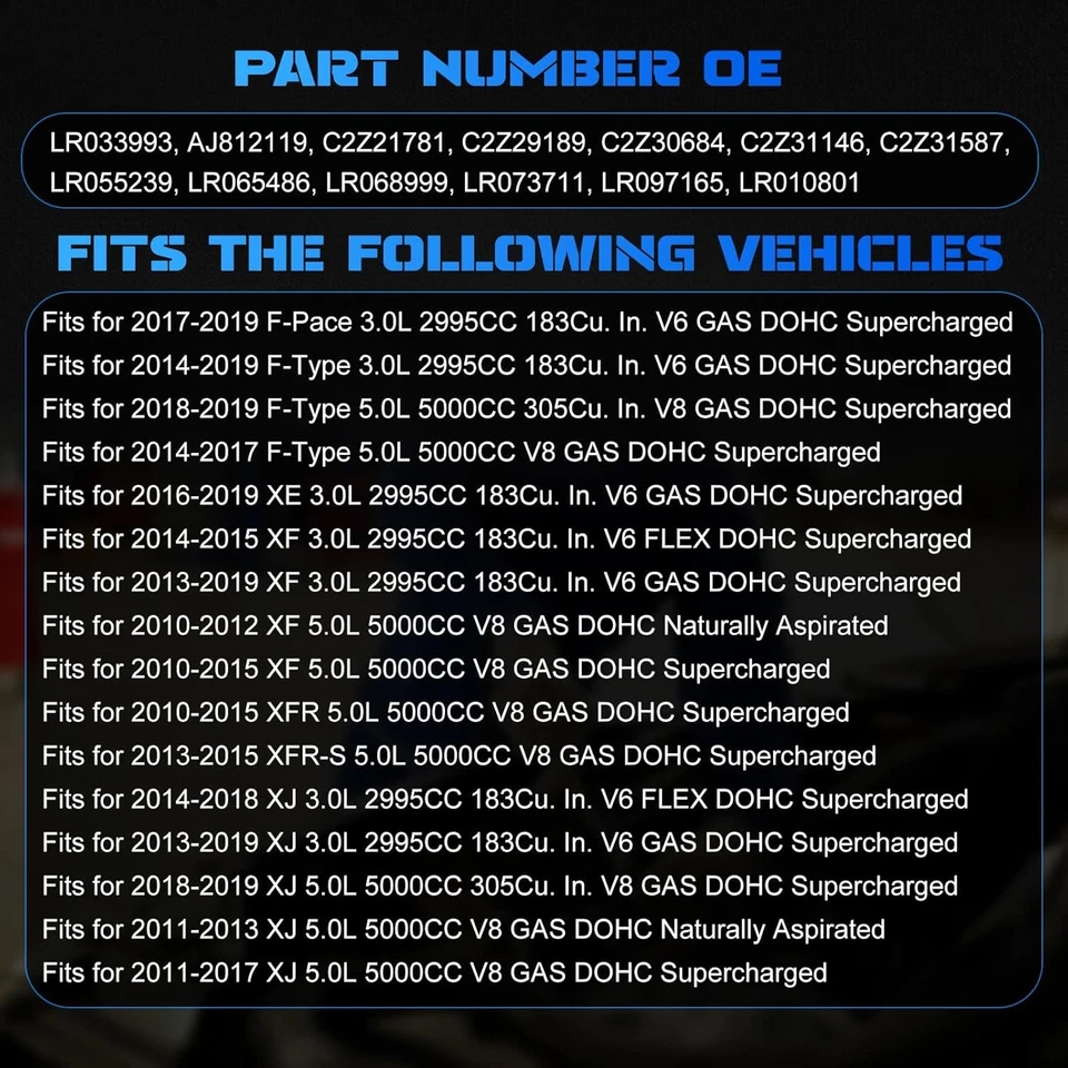 LR097165 OEM WATER PUMP For Land Rover LR4 Sport Range Rover Jaguar 3.0/5.0L SC - Image 3 of 4
