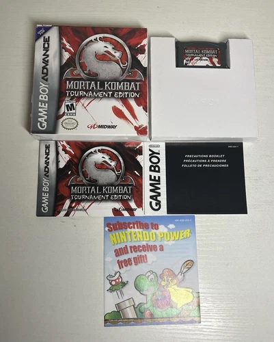 Mortal Kombat Tournament Edition (Gameboy Advance, GBA, 2003) CIB, Authentic