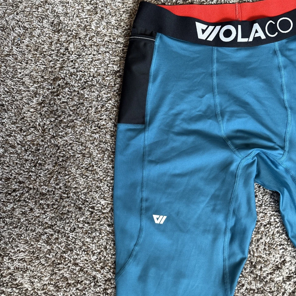 Wolaco Men's Fulton Compression Pants Athletic Running, Size XXL NWOT Pockets - Image 3 of 4