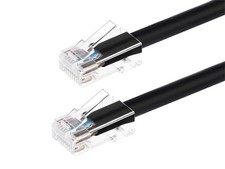 Monoprice Cat6 Ethernet Patch Cable - 1 Feet - Black, RJ45, 550Mhz, UTP, 24AWG