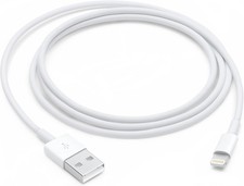 Image of Geniune Apple iPhone MUQW3ZM/A 1m Lightning to USB Charging Cable - White A