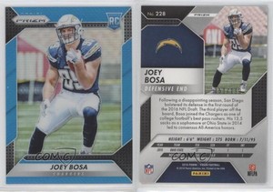 2016 Panini Prizm Rookie Light Blue Prizm /199 Joey Bosa #228 Rookie RC