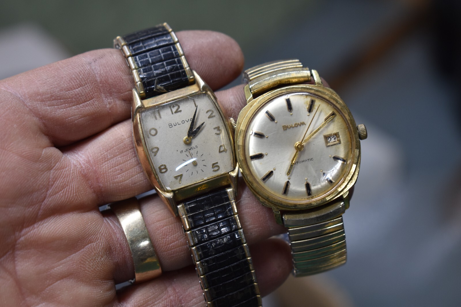 2 Vintage Bulova men's watch manual 11AF 17J BULOVA AUTOMATIC MENS WATCH eBay