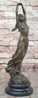 SUPERB ART DECO BRONZE ''AWAKENING'' SIGNED MILO STATUE FIGURE SCULPTURE