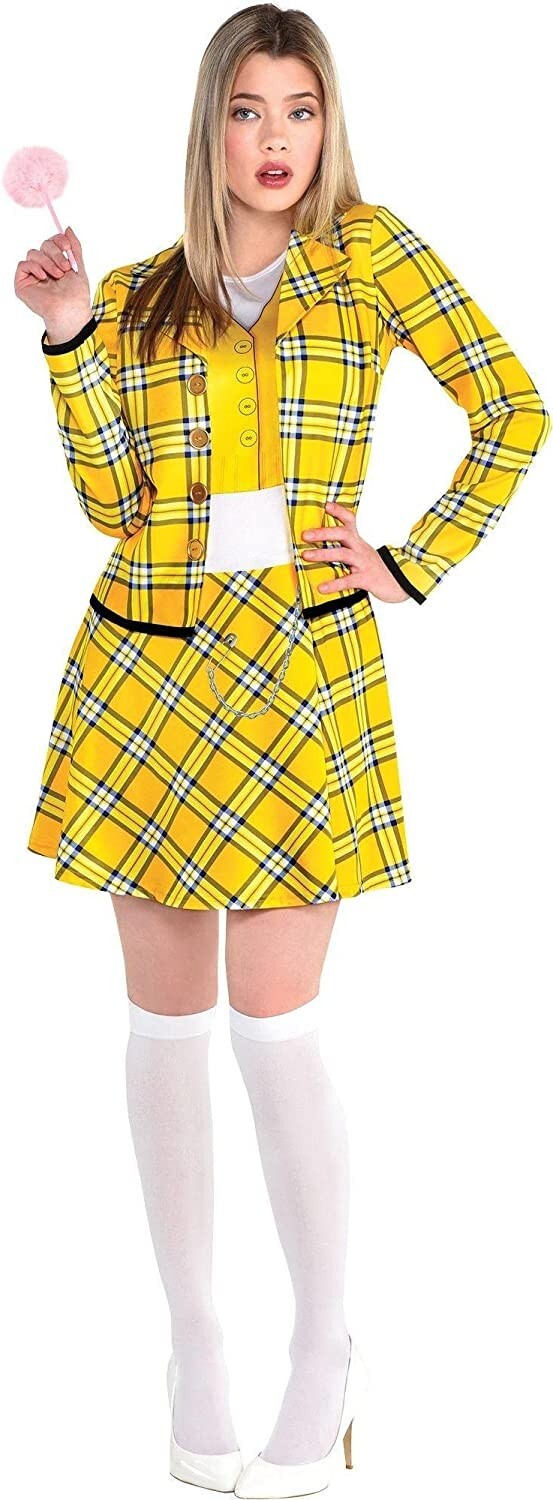 Amscan Clueless Cher 90s Movie Womens Standard Size Halloween Costume Kit