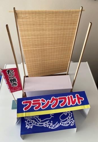 Handmade 1:6 miniature dollhouse Japanese food stall stand market Yatai shop - Picture 7 of 11