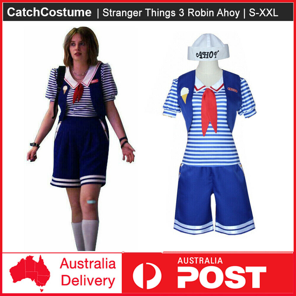 Free Roblox T-shirt Scoops Ahoy uniform 🍦🌀(Stranger things S3 cosplay)