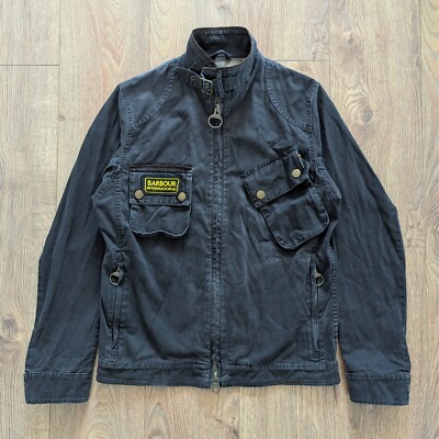 Motorcycle Jacket Barbour International Trail Jacket Black Barbour