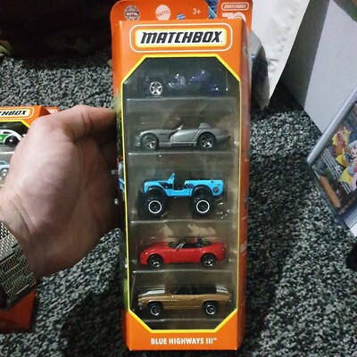 Matchbox Autos. Blue Highways III, 5er Pack. Neue Sammler Modellautos 70 Jahre