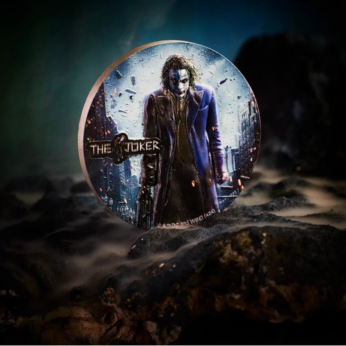 The Joker The Spirit of Gotham 2024 $5 2 oz Silver Antique Finish HR coin NIUE - Picture 3 of 6