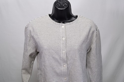 Nueva con etiquetas Blusa Mango MNG con botones a tiras blancas y negras manga larga talla XS - Imagen 2 de 6
