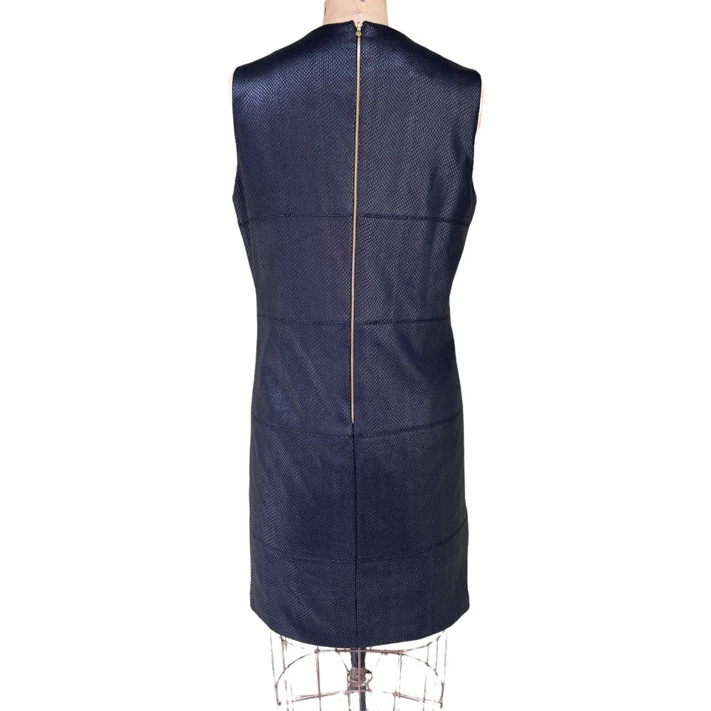 Donna Morgan Black Python Sleeveless Shift Dress … - image 6