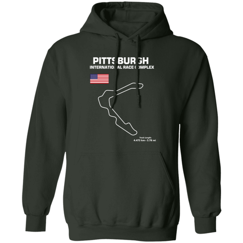 Pittsburgh International Race Complex Track Outline Hoodie - Picture 48 of 108