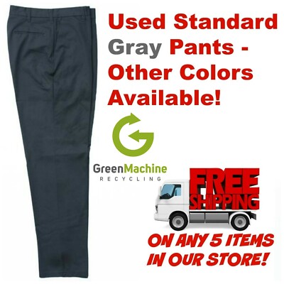 Used Uniform Work Pants Cintas Redkap Unifirst G&K Dickies and others GRAY