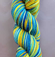 HAND DYED DYEABOLICAL VERY STARRY 100 SW MERINO WOOL 100g/370yd. HEAVY FINGER