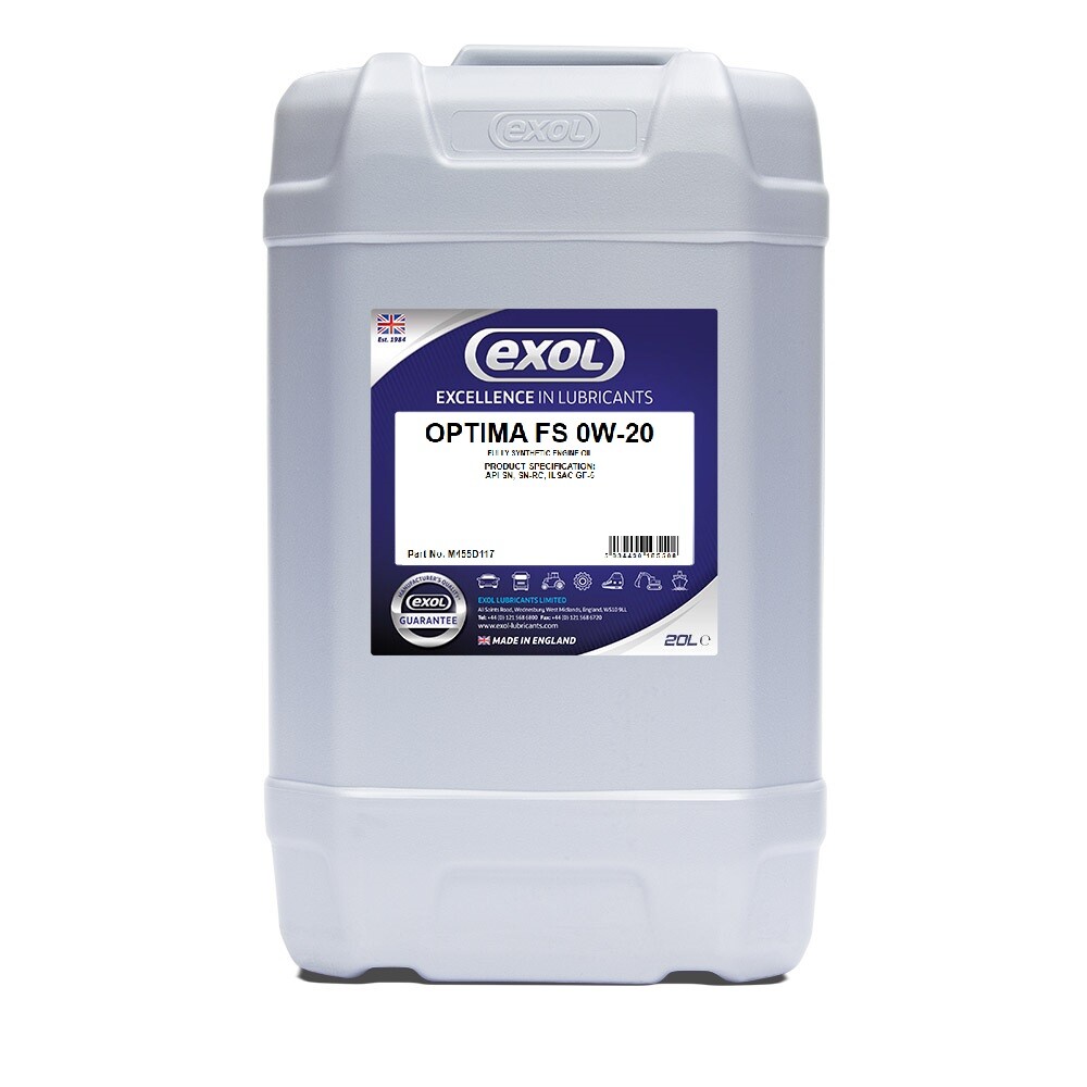 EXOL M455 OPTIMAS FS 0W-20 FULLY SYNTHETIC FUEL EFFICIENT ENGINE OIL 20 LITRE