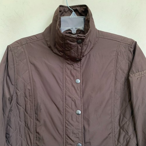 Cutter Buck Jacket Brown Zip Snap Pockets Lined WeatherTek Lightweight Sz M NEW - Picture 4 of 12