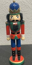 Christmas Nutcracker Collectible Nutcracker 12  Soldier Decoration Green Blue  