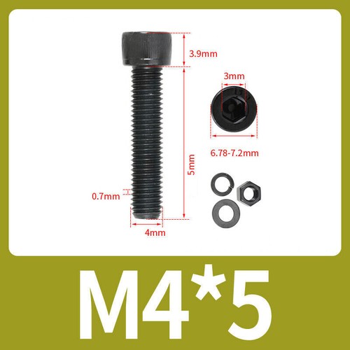 Juego de tornillos y tuercas y espaciadores y arandelas de cabeza de enchufe hexagonal de grado M2 a M18 12,9 - Imagen 54 de 249