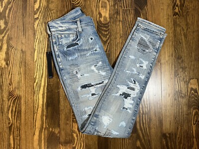 ハンサム度がアップする【AMIRI】All over Repair Jean Amiri All Over Repair Denim Ripped Jeans Size 32 RARE | eBay