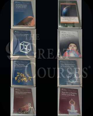 The Great  Courses: The Teaching Company, Lot of Great Titles To Pick and Choose