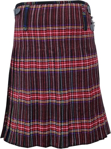 Utility Tartan Kilts Highland Handmade Kilts Royal Stewart 16oz 8 Yard Scottish - Picture 25 of 37