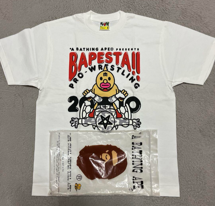 Bape Kinnikuman Black T-Shirt Size M Japan Import