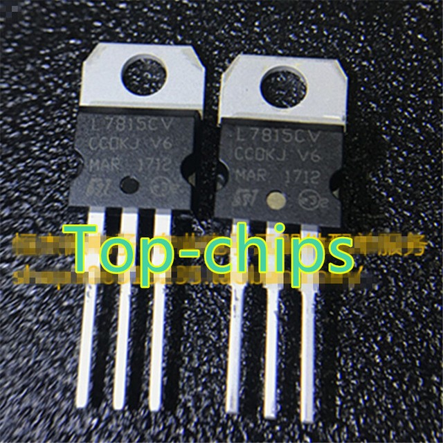50 PCS L7815CV TO-220 L7815 LM7815 7815 15V 1.5A Positive-Voltage ...