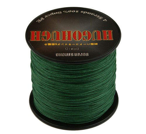 Dark Green 100% PE 4 Strand Braid 100-1000M 6-100LB Super Strong Fishing Line - Picture 52 of 56