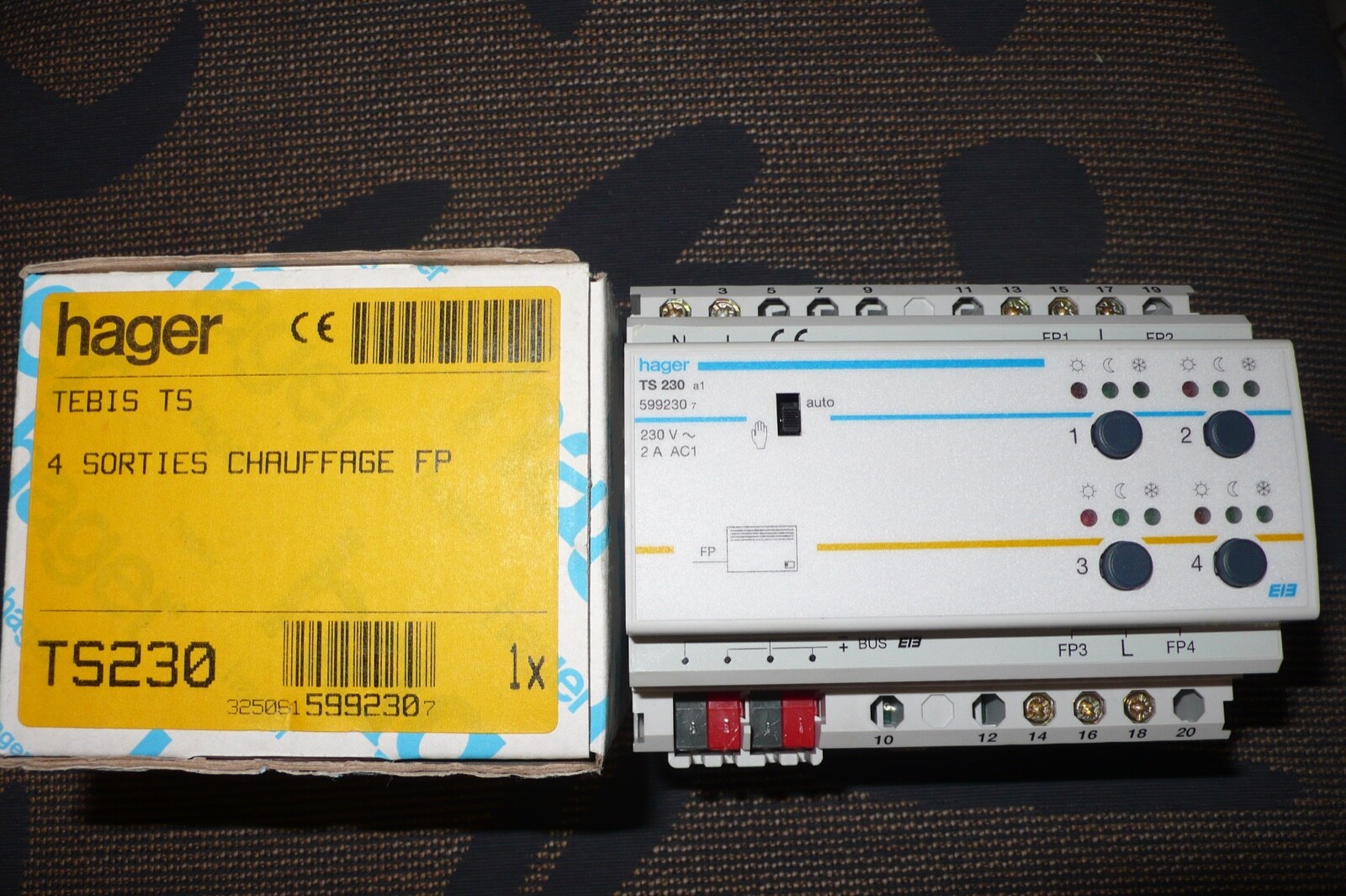 HAGER TEBIS TS230 module de sortie pour reduire facture chauffage