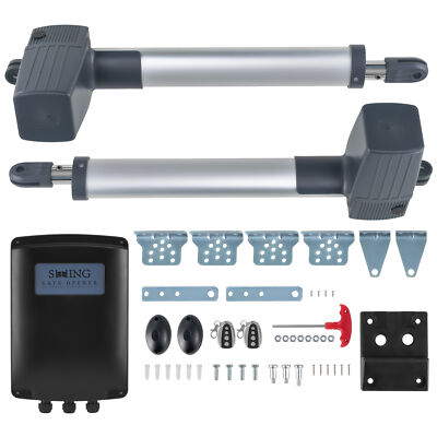 CO-Z Dual Swing Gate Opener Automatic 20ft 1300lb Door Opener w Infrared Sensors
